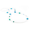 INIZI Azzura Stunning Long Necklace with Murano Beads