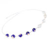 Gemella Cobalt Sterling Silver Necklace by INIZI