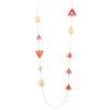 Orabella Geometric Gold-filled Long Necklace Close Up by INIZI