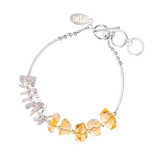 Deep Citrine Sterling Silver Bracelet by INIZI