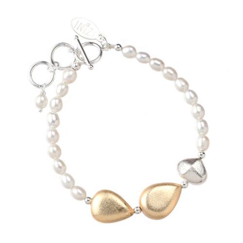 Pearls and Vermeil Sterling Bracelet by INIZI