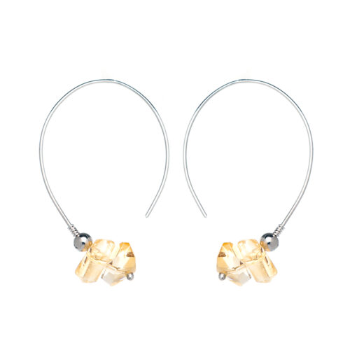 INIZI Citrine Sterling Silver Earrings