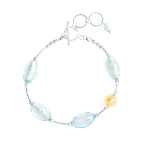 Aquamarine Elegant Sterling Silver Bracelet by INIZI