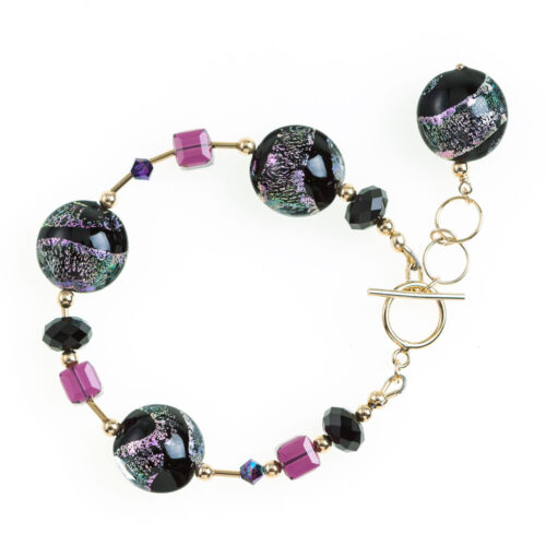 Violetta Dichroic Bracelet in 14k gold-filled by INIZI