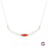 Carnelian Dewdrop in a Spiral Necklace by INIZI