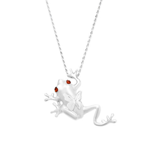 INIZI Blu the Frog Prince Necklace by Jewellery Artist Christina Lim