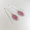 Petals Pink Topaz Weaved Earrings by INIZI