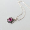 Ruby Heart Pendant on Adjustable Chain by INIZI