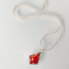 The Red Kite Pendant with Chain. A contemporary take on a pendant.