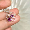 Circling to Infinity with Rhodolite Garnet Pendant Necklace
