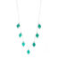 Silvia Emerald Gorgeous Sterling Silver and Silver Foil Necklace by INIZI